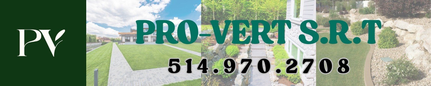 PRO-VERT S.R.T - Aménagement paysager, Pose de tourbe, Nivellement de terrain